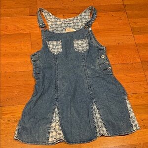 Guess Blue Denim Dress with Floral Lining